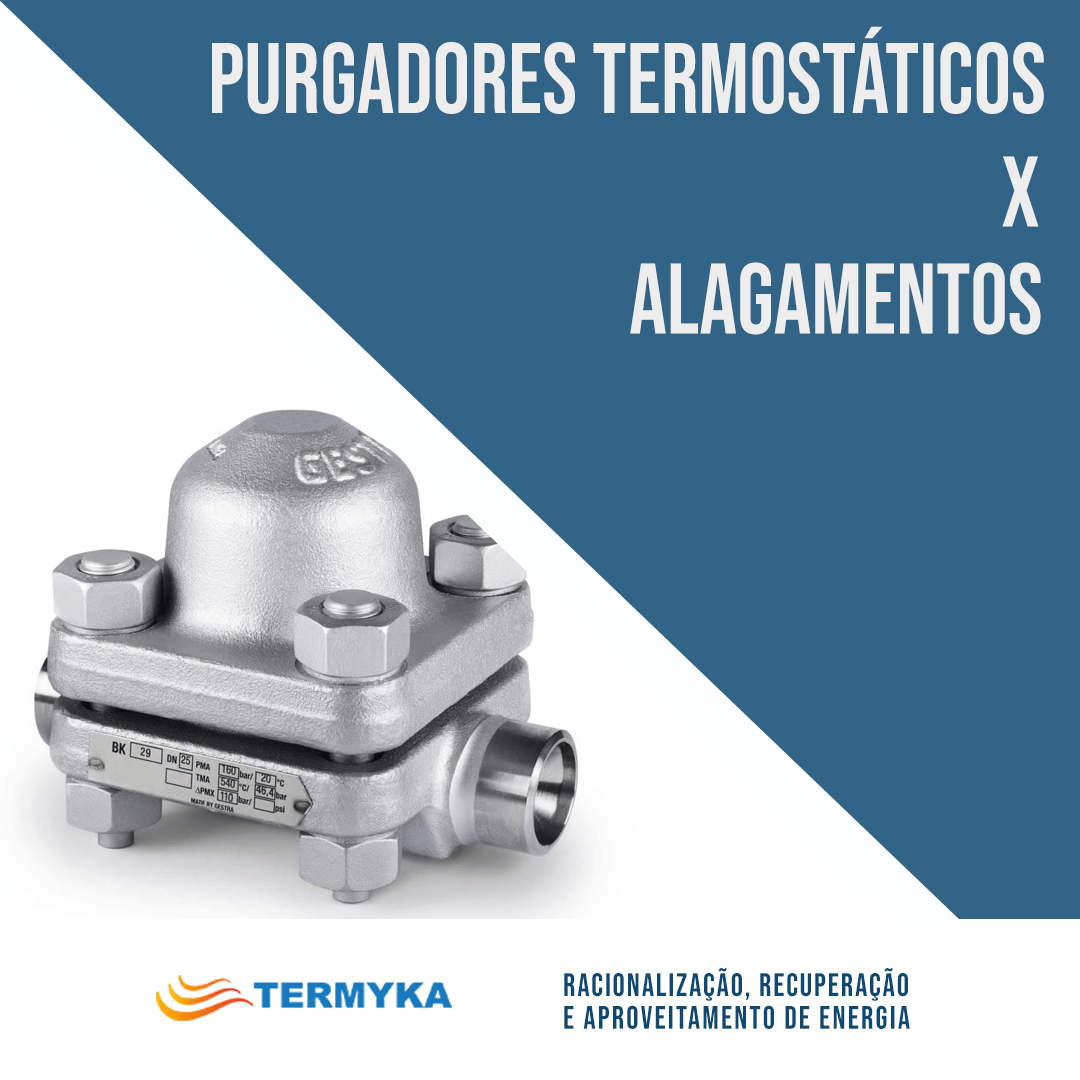 Purgadores Termostáticos x Alagamentos